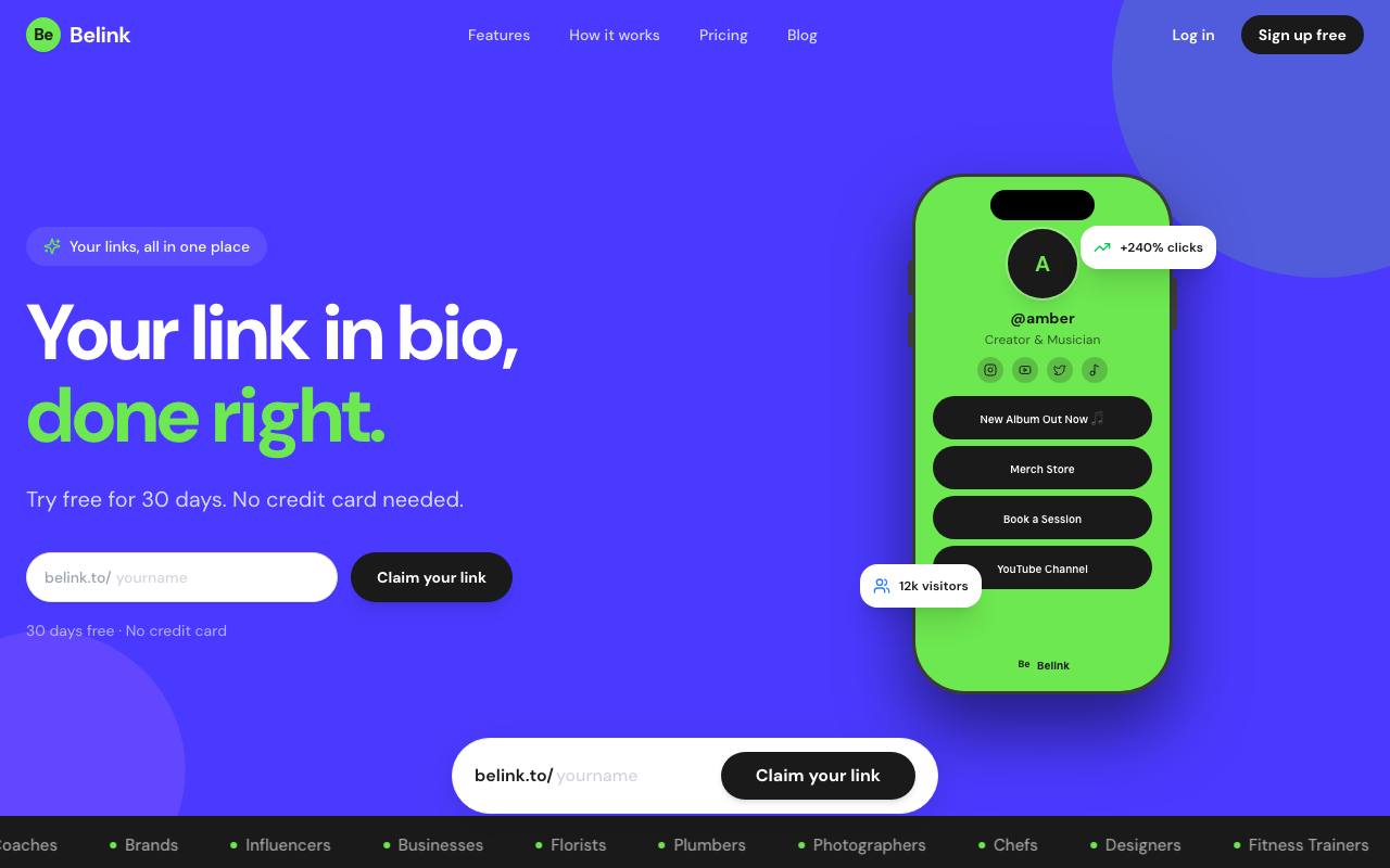 The Belink website