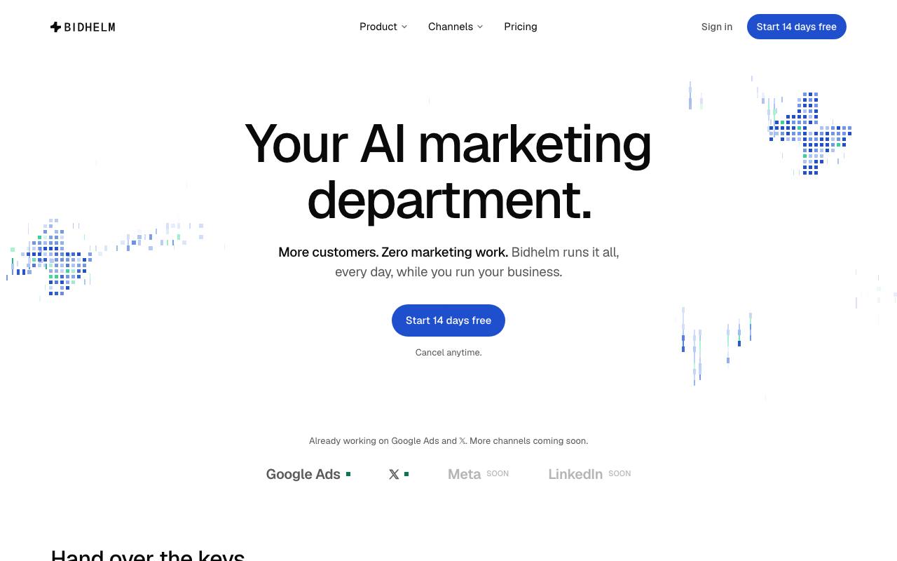 The Bidhelm website