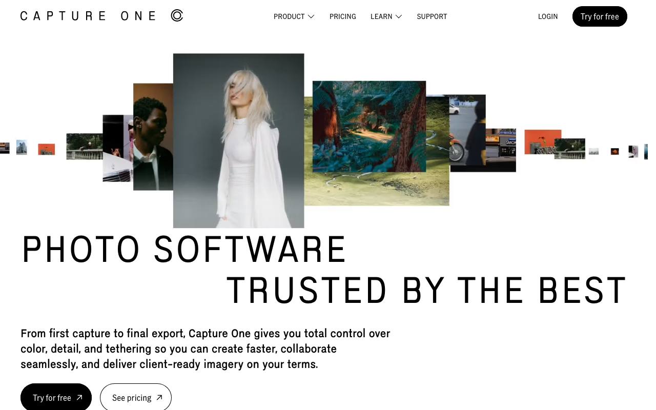 The Capture One website