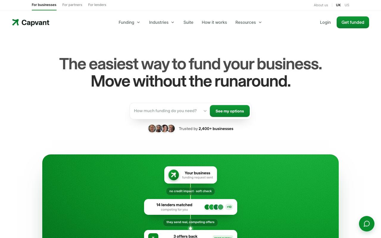 The Capvant website