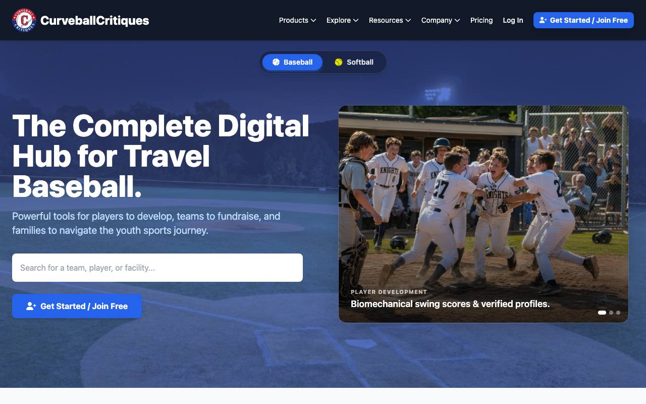 The Curveball Critiques website