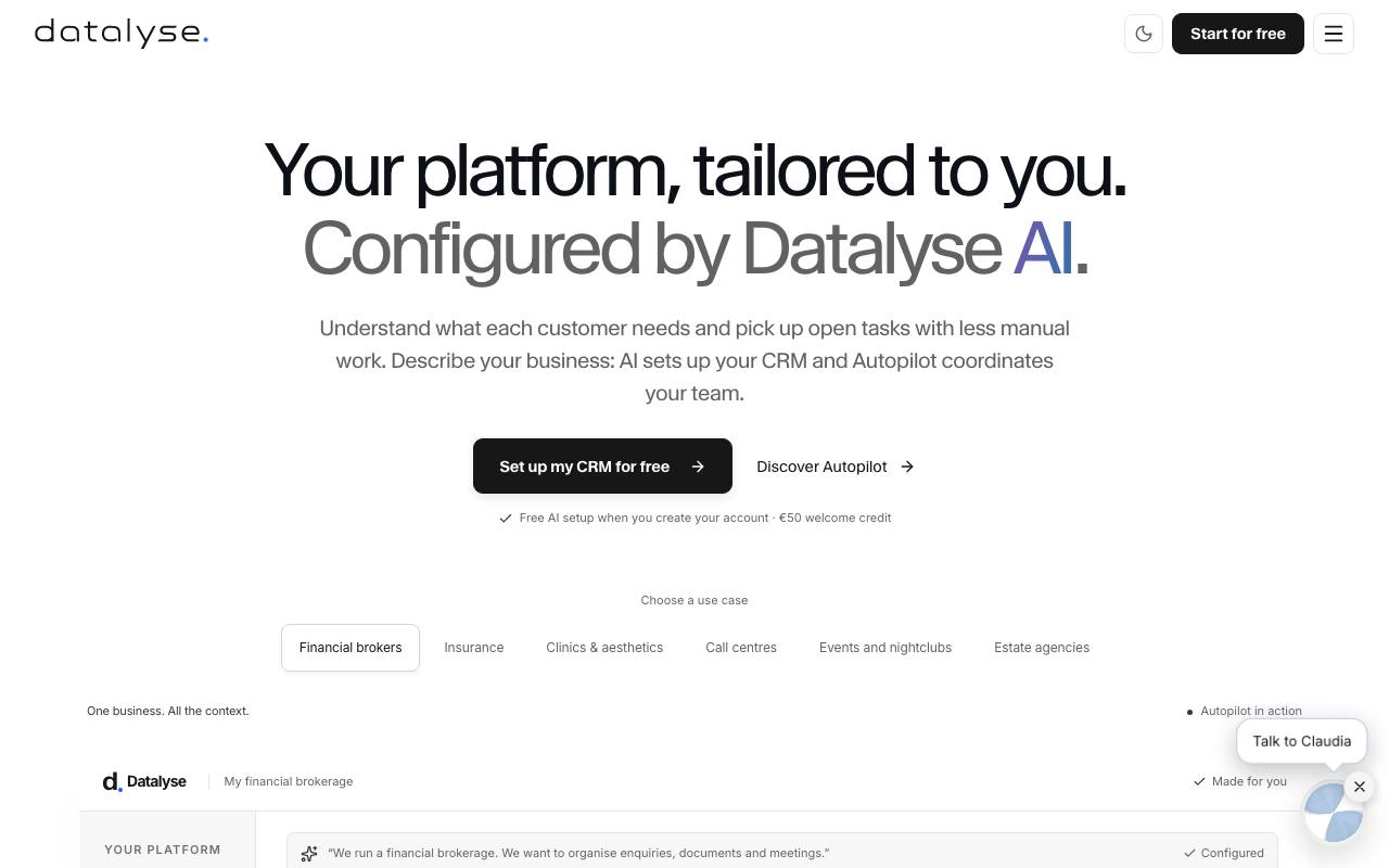 The Datalyse website