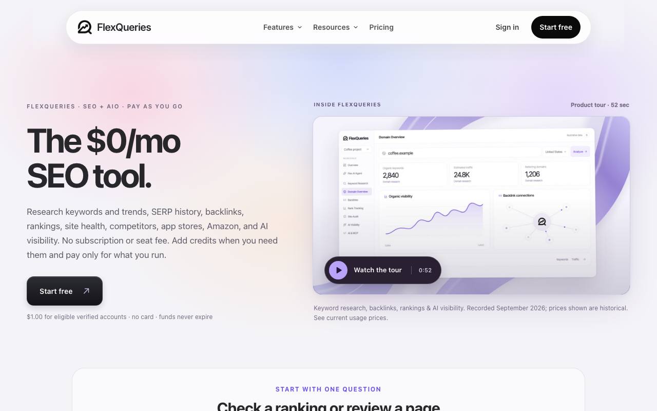 The FlexQueries website