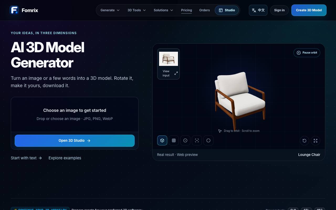 The Fomrix website