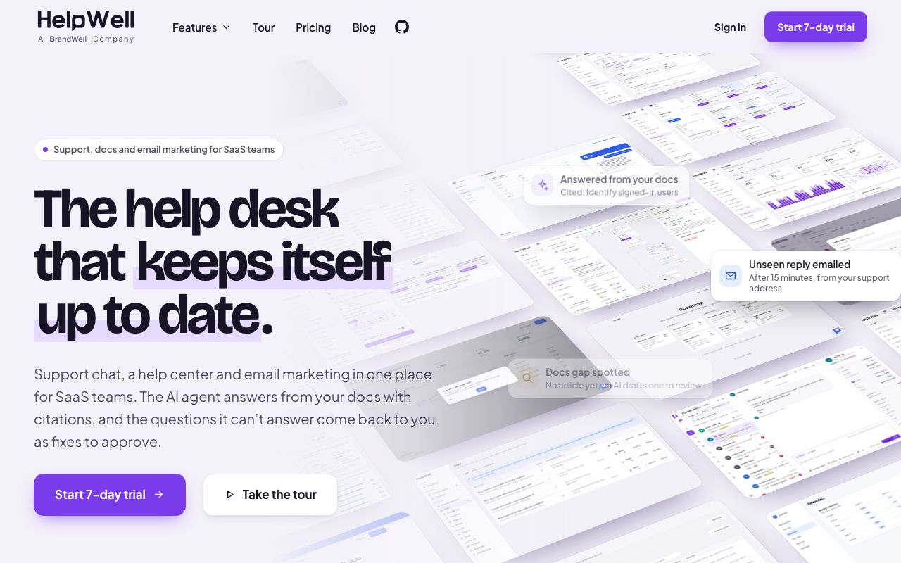 The HelpWell website