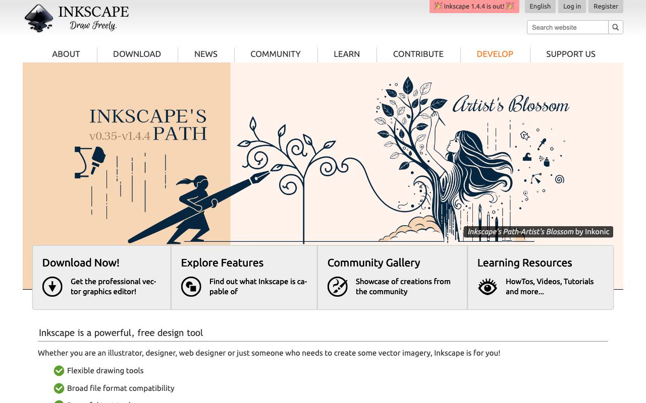 The Inkscape website