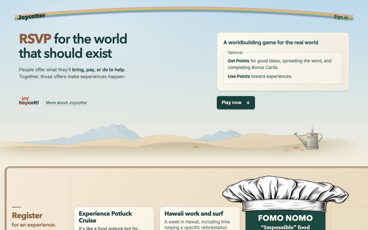 The Joycotter website