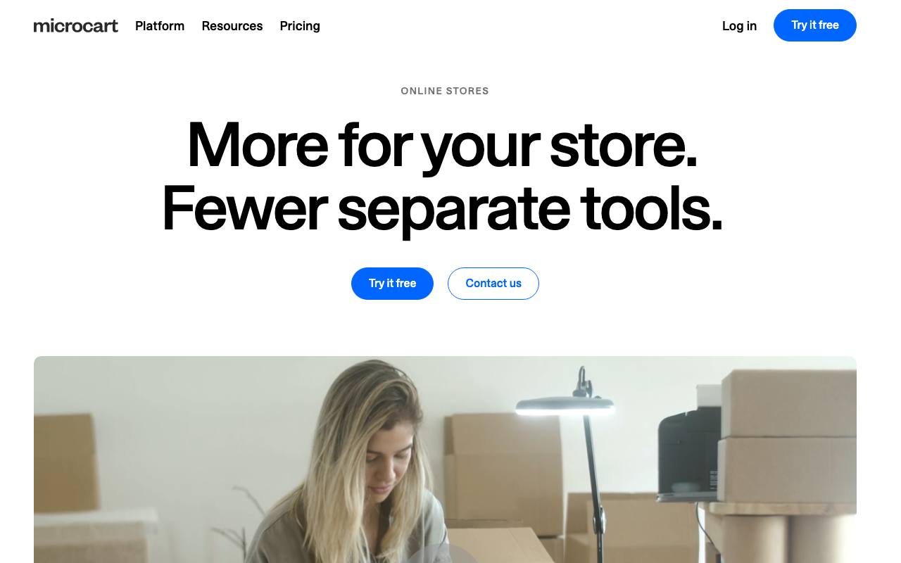 The Microcart website