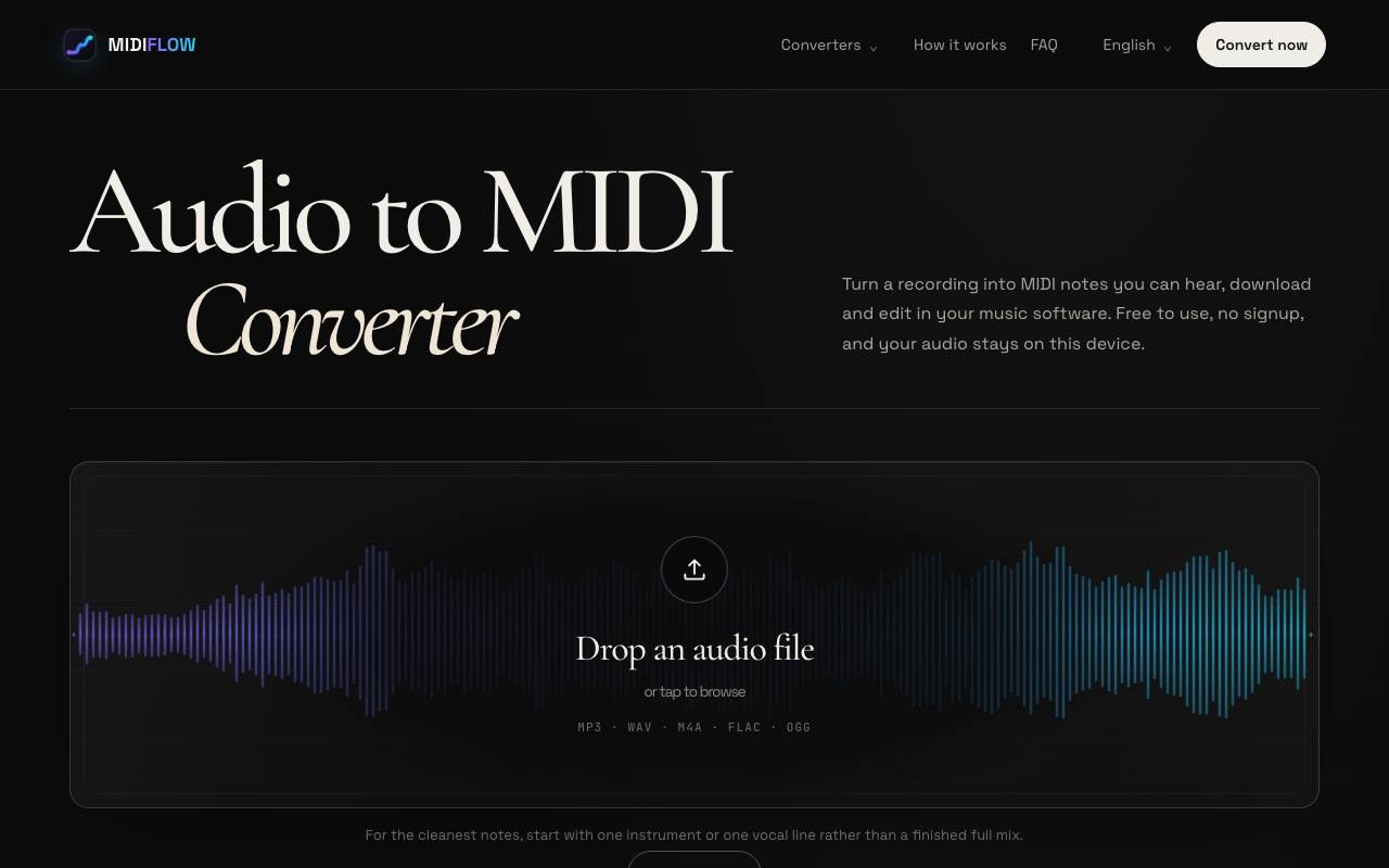 The MIDIFLOW website