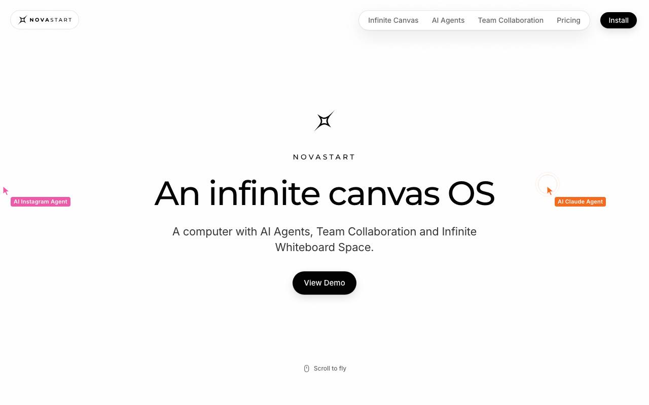 The Novastart website