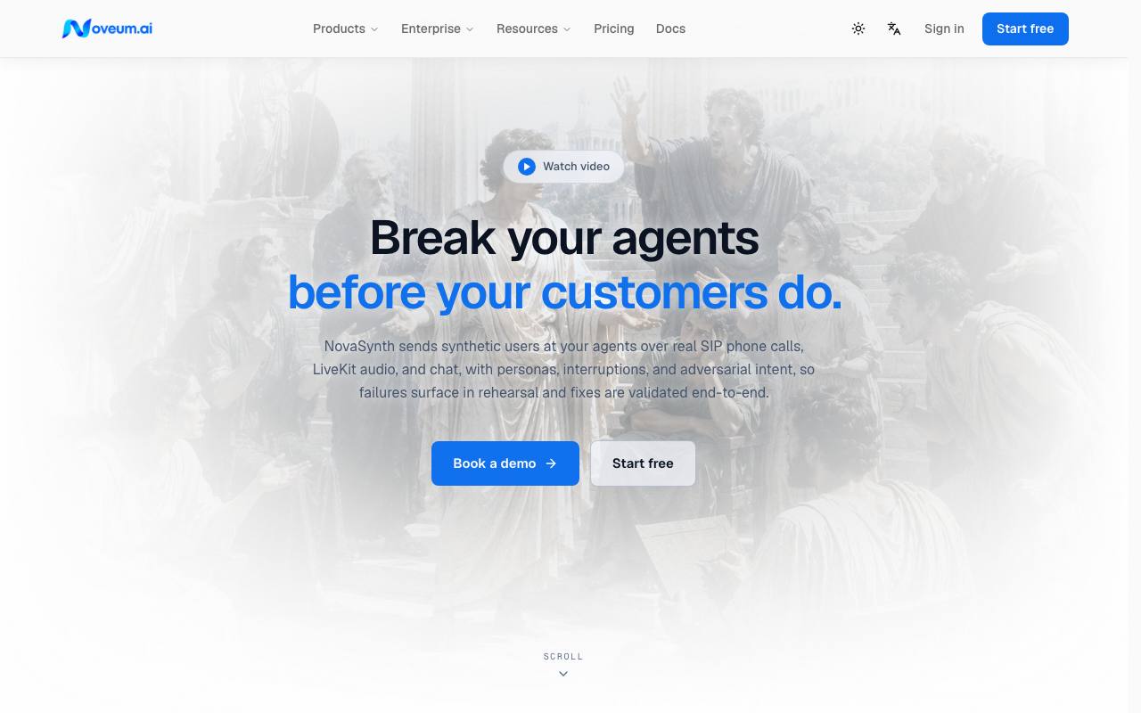 The NovaSynth website