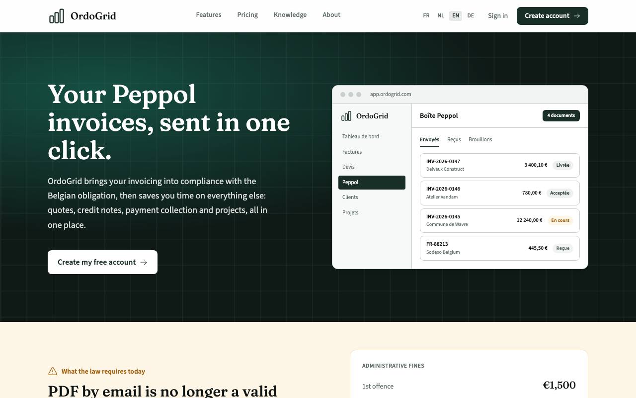 The OrdoGrid website
