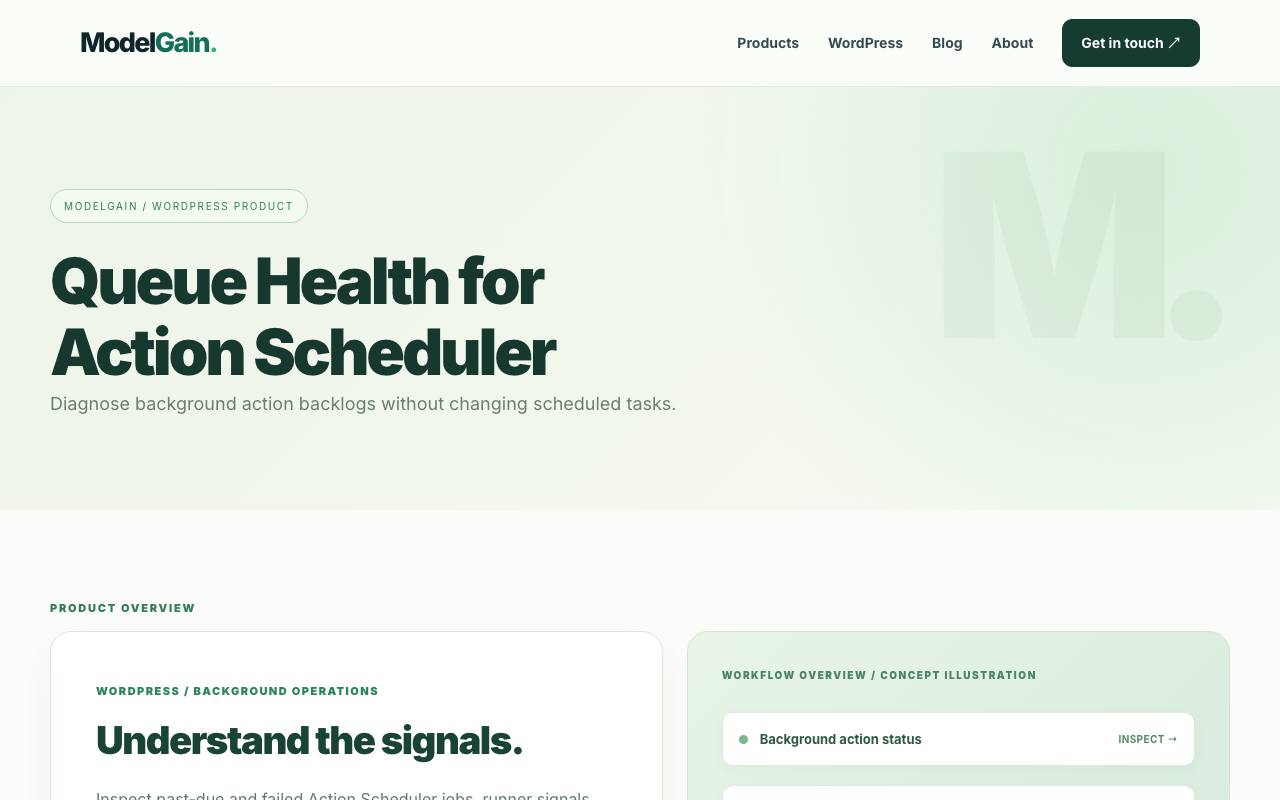 The Queue Health website