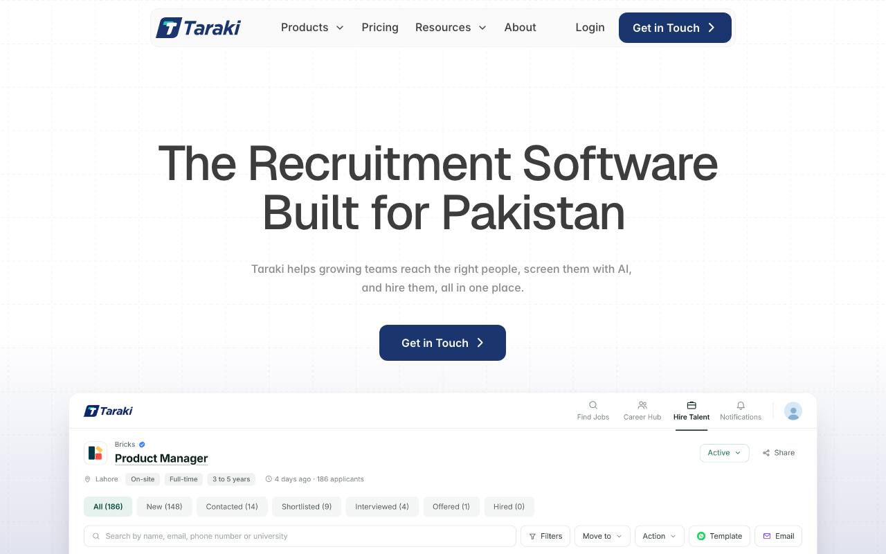 The Taraki website