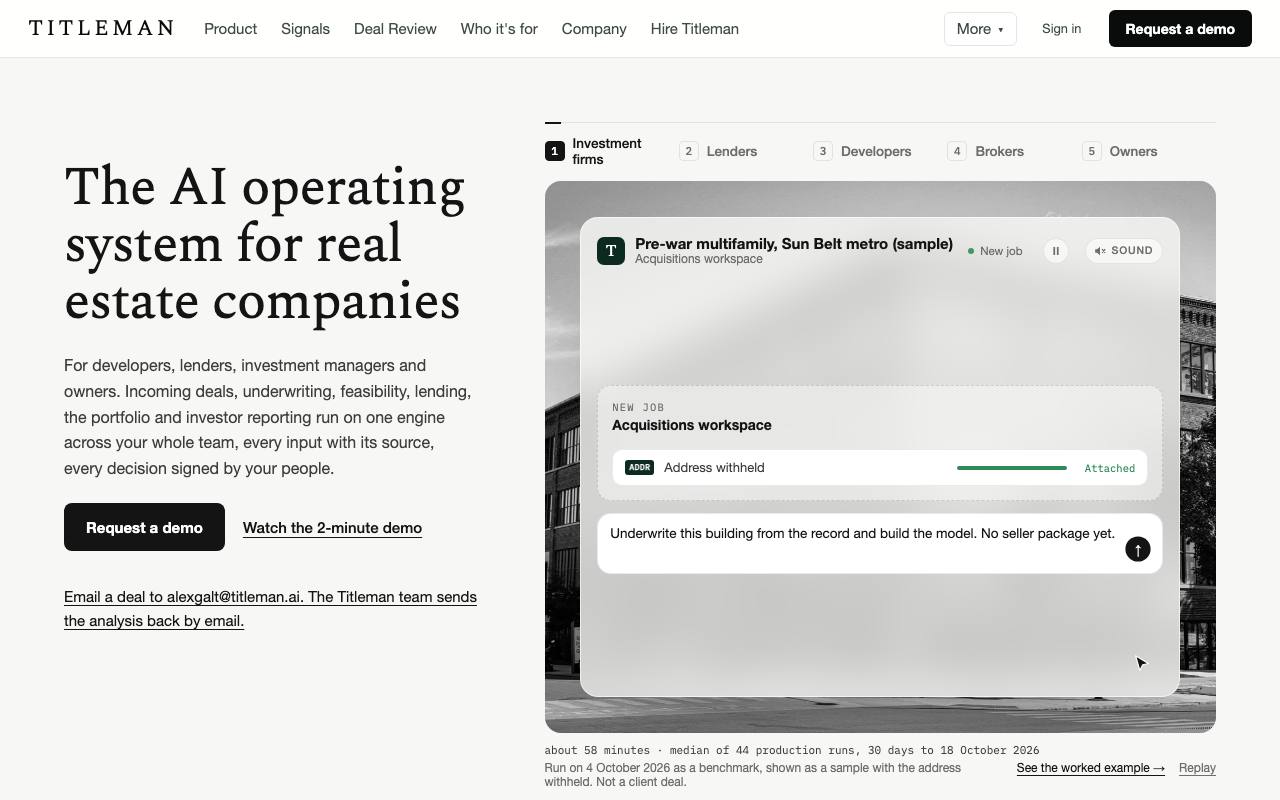 The Titleman website