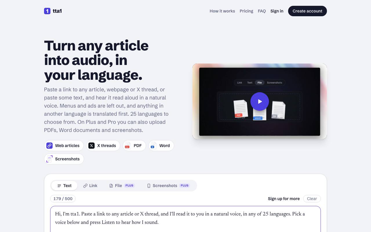 The tta1 website