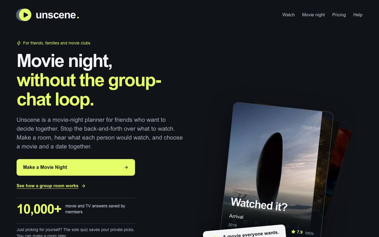 The unscene website