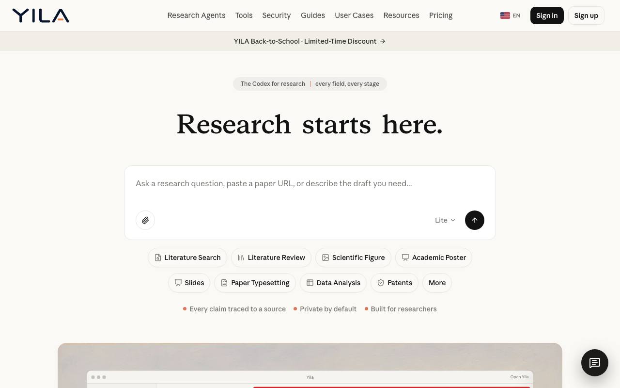 The Yila website